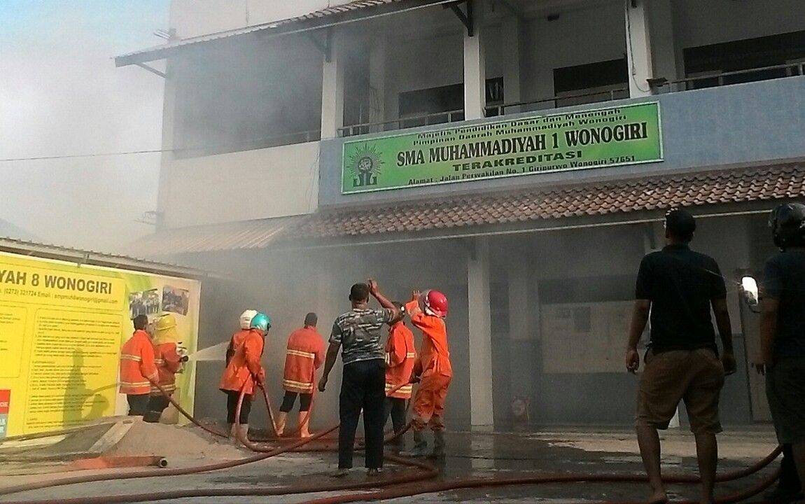 Sma muhammadiyah terbakar