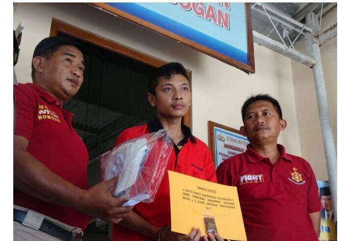 Polres Grobogan ungkap peredaran tembakau Hanoman. Foto-Humas Polda