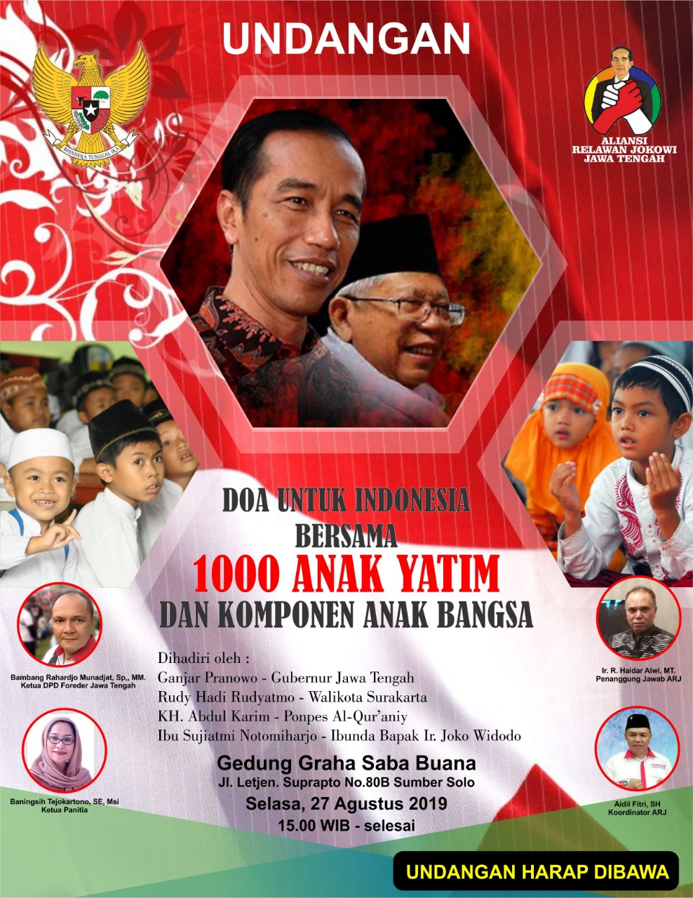 Doa Untuk Indonesia Bersama 1000 Anak Yatim Dan Komponen Anak