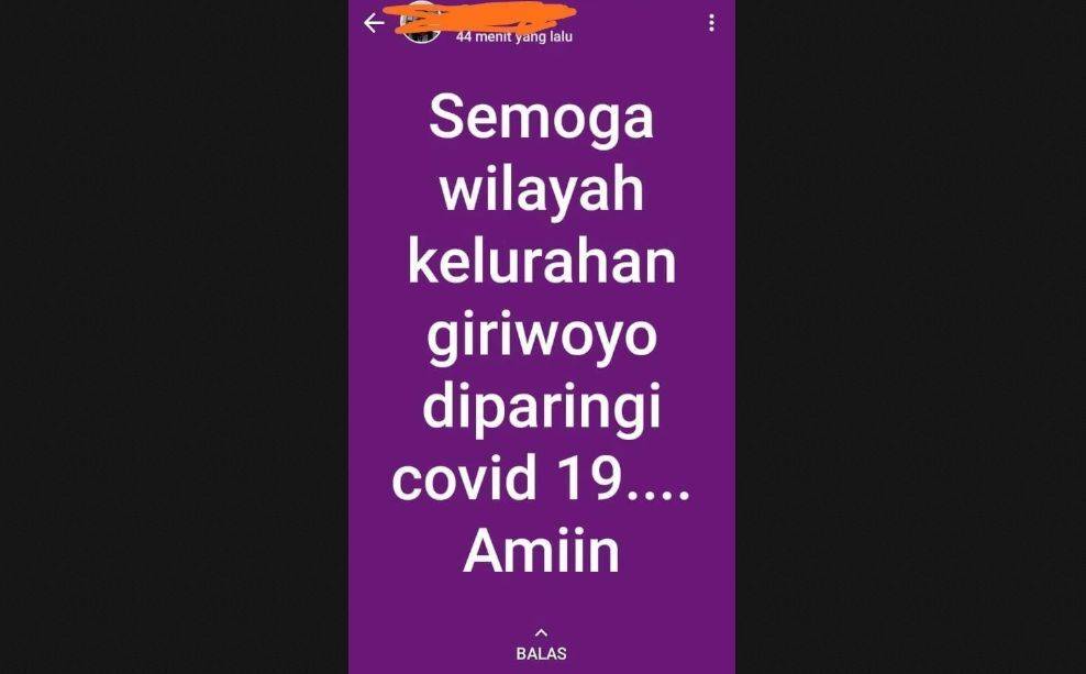 Tangkapan layar story WA oknum guru PNS di Giriwoyo Wonogiri
