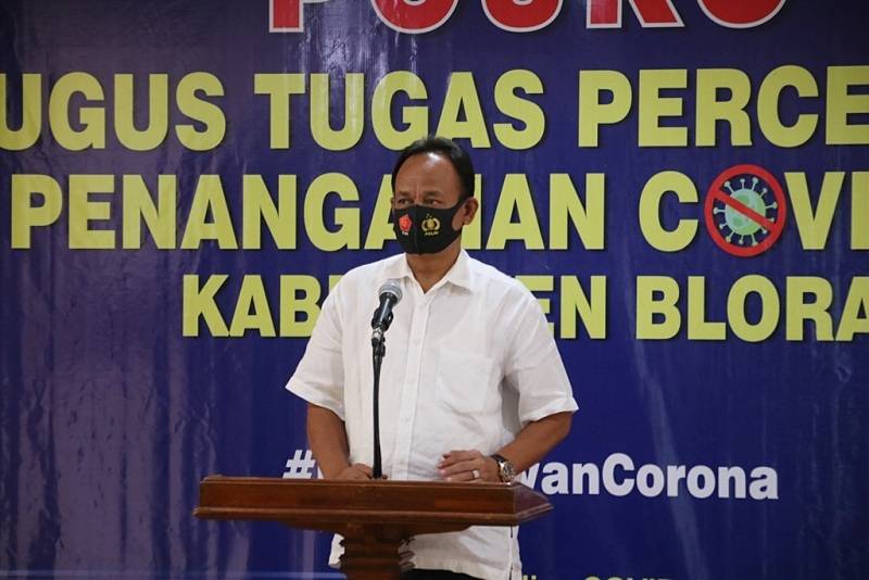 Kepala Sub Bagian Hubungan Masyarakat (Kasubag Humas) Polres Blora AKP H. Soeparlan.