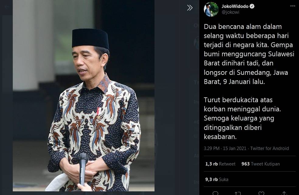 twit jokowi