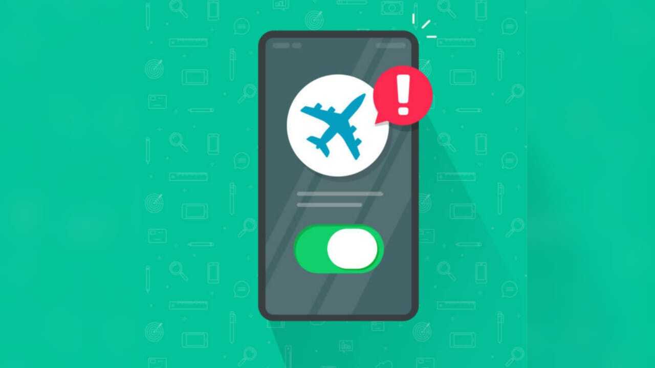 ilustrasi mode airplane