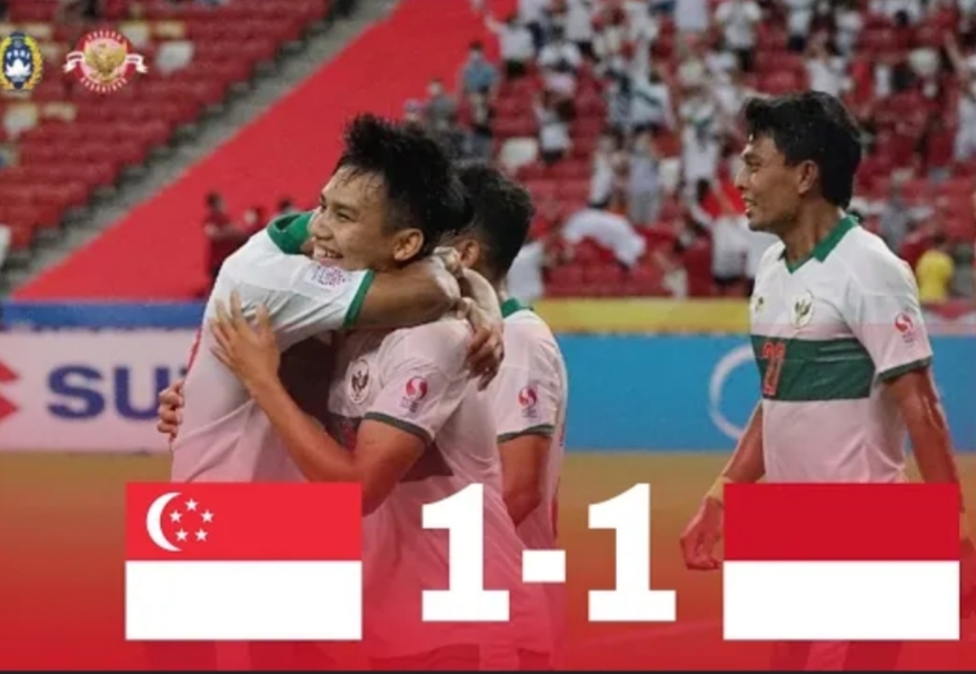 Hasil Semifinal Leg 1 Piala AFF, Indonesia Imbang 1-1 Lawan Singapura ...