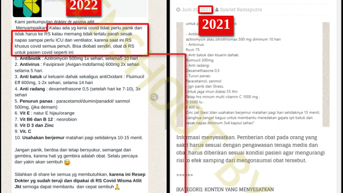 Ramai Lagi, Beredar Resep Dokter Dan Daftar Obat Untuk Penyembuh Covid ...