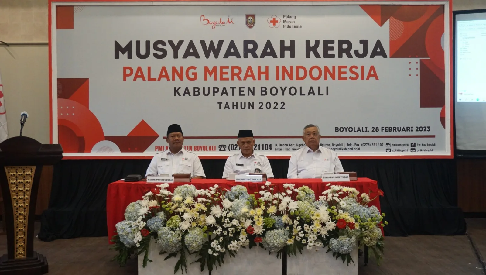 PMI Boyolali menggelar Musyawarah Kerja (Musker) 2023 pada Selasa (28/2/2023).