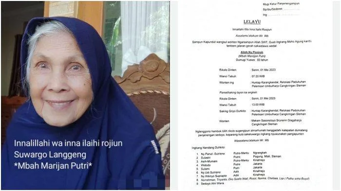 Ponirah isteri Mbah Maridjan juru kunci merapi