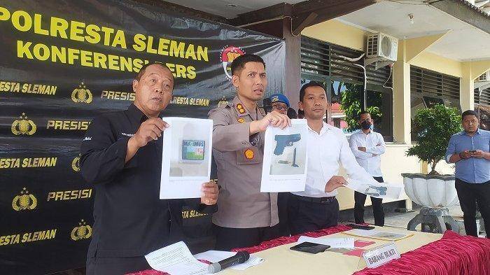 Jumpa pers kasus penembakan Puskesmas Depok 1, Sleman /