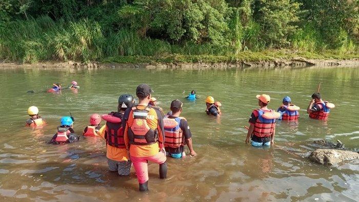 pencarian korban tenggelam di Sungai Progo