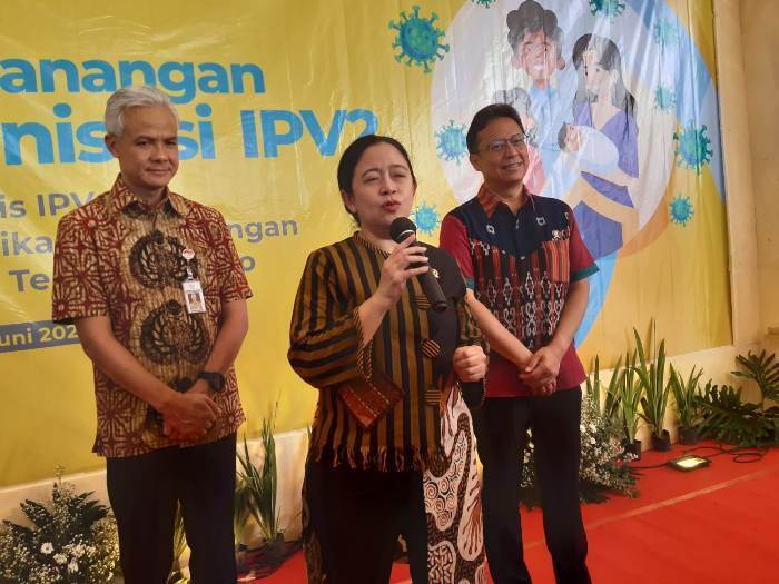 2206 - imunisasi Puan Maharani dalam pencanangan imunisasi IPV 2