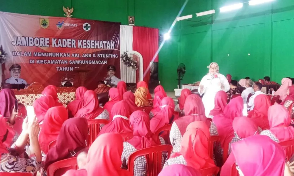 Bupati Sragen Kusdinar Untung Yuni Sukowati saat memberikan pemahaman terkait masalah Stunting