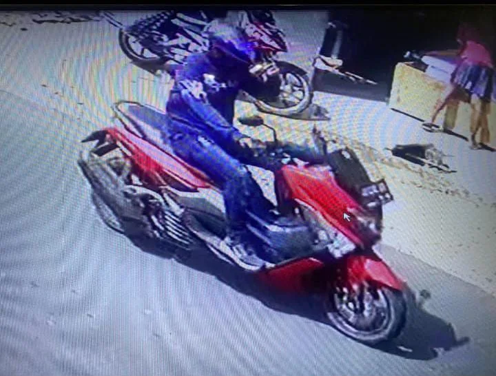 Tangkapan layar foto pelaku pencurian motor Nmax milik Sidiq