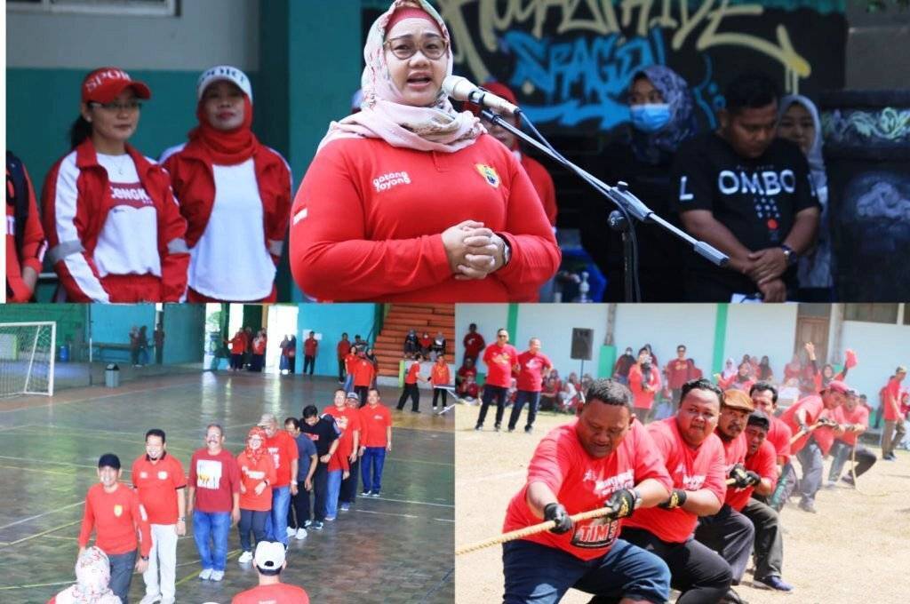 Semarak Lomba 17-an di Sragen, Bupati Pun Ikuti Lomba Yes or No