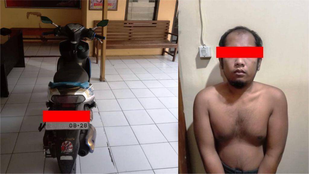 Pelaku Penipuan Dan Penggelapan Sepeda Motor Polres Sragen menangkap seorang pria yang pelaku penggelapan dan penipuan yang beraksi di beberapa wilayah di wilayah Sragen, polisi berhasil menangkap pelaku penipuan setelah korbannya melaporkan perbuatan tersangka di polres Sragen, Jumat (5/1/2024) || Huri Yanto