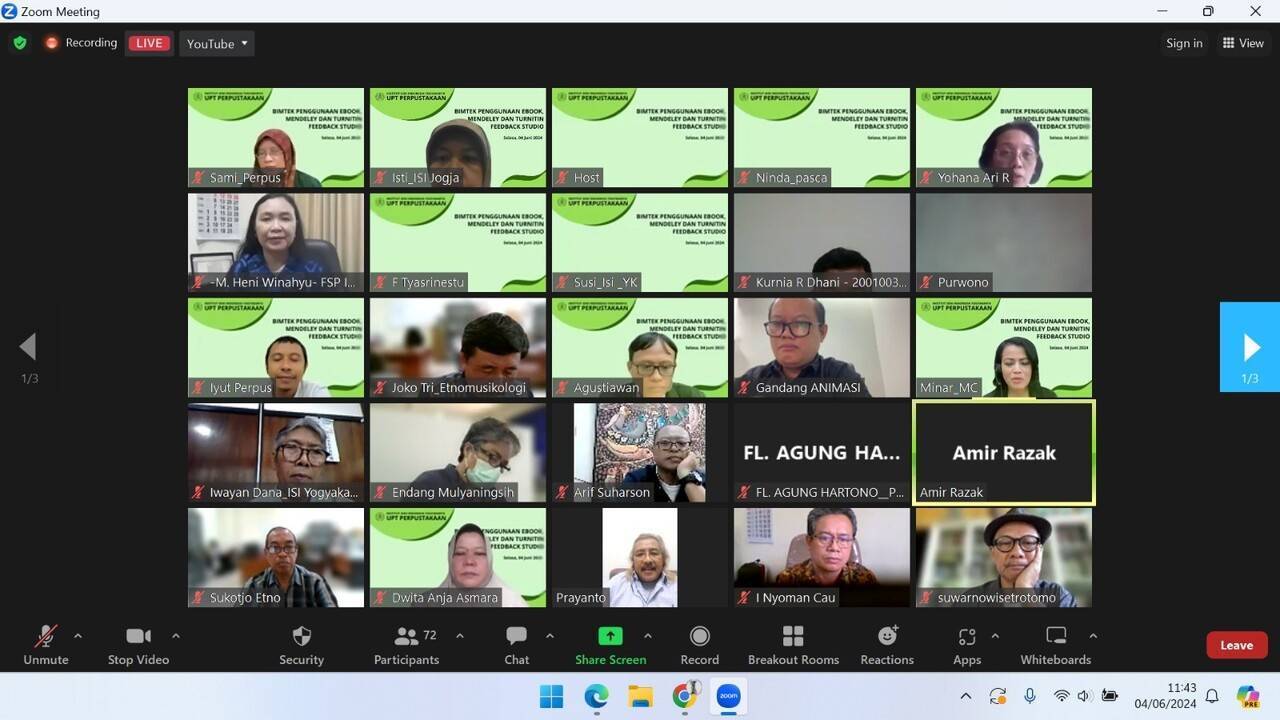 peserta Bimtek secara daring