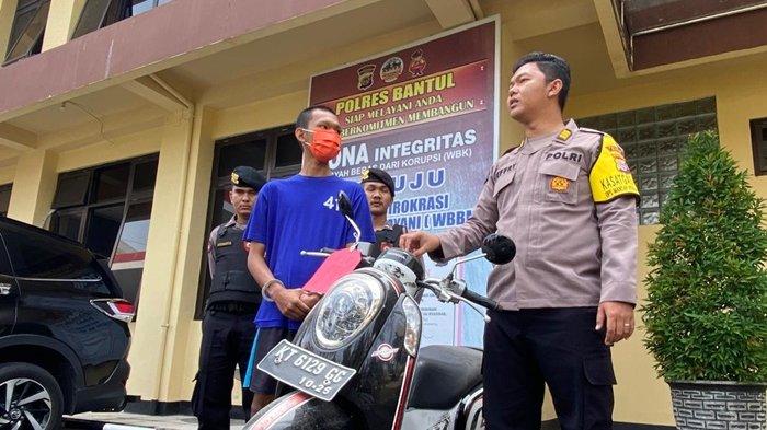 Pemuda di Bantul Gadaikan Sepeda Motor Titipan, Kini Jadi Tersangka