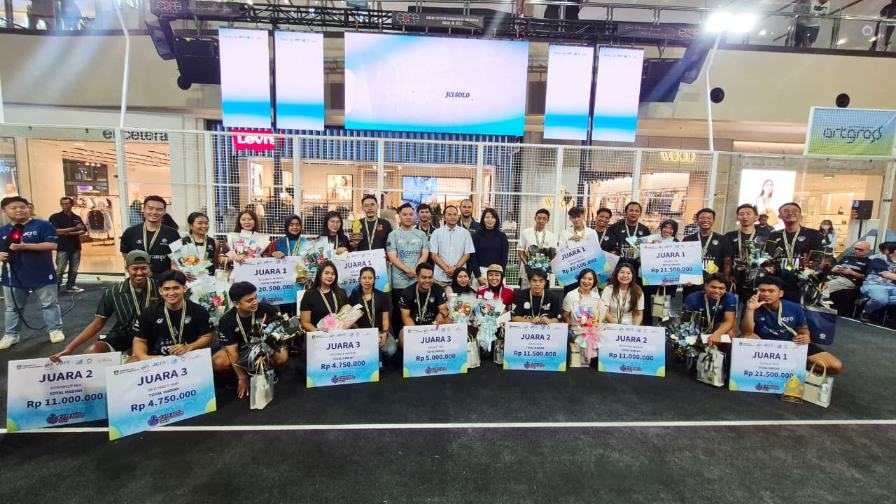 5 Hari Digelar di Solo Paragon Mall, Turnamen Padel JCI Disambut Tinggi Antusiasme Masyarakat
