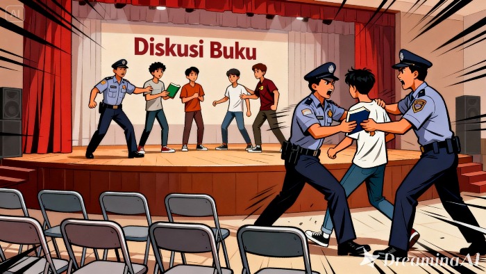Pemberangusan Kegiatan Intelektual Kembali Terulang, Diskusi Buku Reset Indonesia di Madiun Dibubarkan Aparat