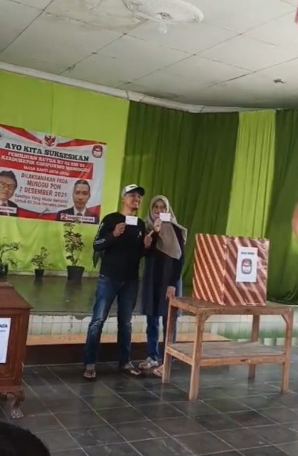 Pilkate RT 2 RW 1 Kerdukepik Giripurwo Wonogiri Heboh! Joko Prayitno Menang Telak TPS Penuh Sesak
