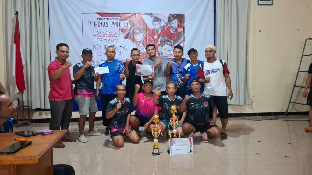 Giritontro Menyala! Turnamen Tenis Meja Pecah, Duel Sengit 7 Kecamatan Tersaji, ini Hasilnya