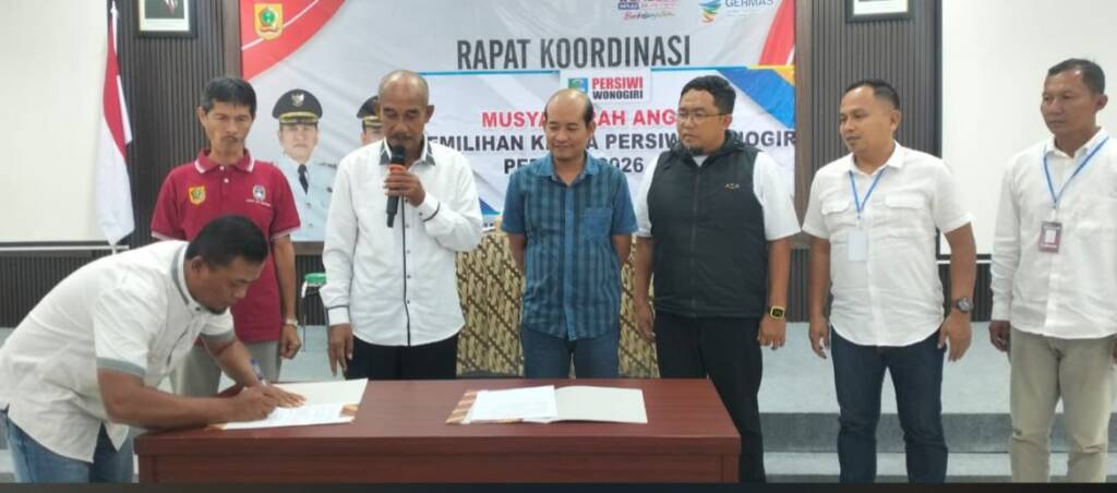 SAH! Ketua PERSIWI Sugiyanto Terpilih Secara Aklamasi, Targetkan Sepak Bola Wonogiri Bangkit dan Berprestasi