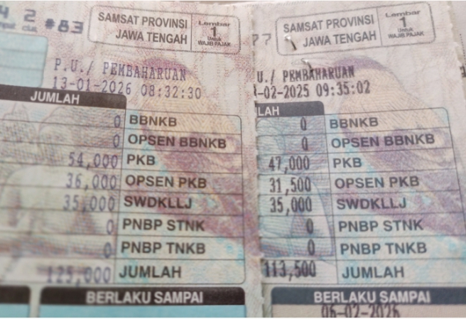 Jateng Geger Pajak Kendaraan Naik 2026, Padahal Penghasilan Seret Biaya Hidup Meningkat