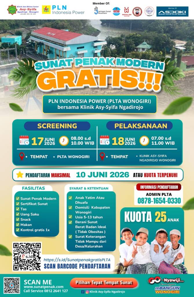 Sunat Modern Gratis di Wonogiri Dibuka Lagi, Dapat Uang Saku Makan sampai Kontrol Gratis