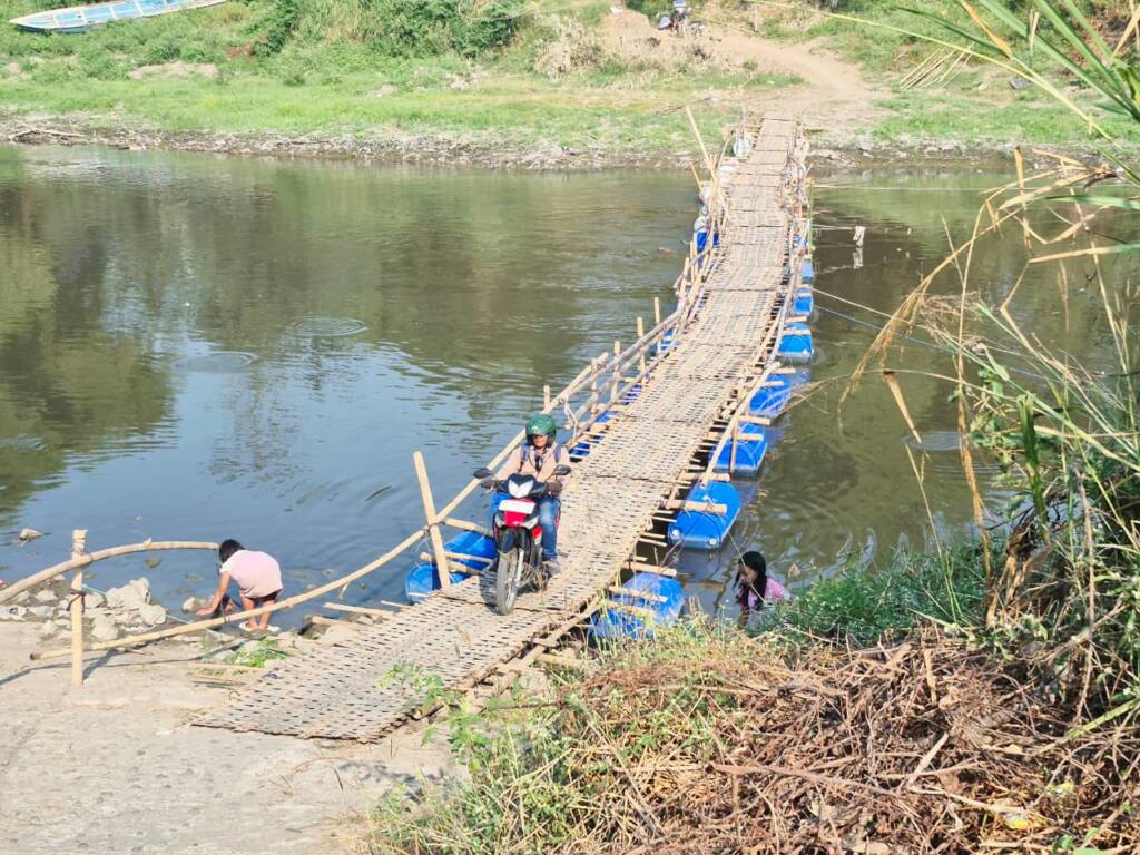 Jembatan Sesek Kembali Beroperasi di Kampung Sewu: Waktu Tempuh Mojolaban–Solo Berkurang 20 Menit