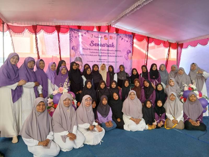 14 Tahun Dampingi Anak Yatim dan Dhuafa, BAYD Salimah Sukoharjo Peringati Milad dengan Pesan Kemerdekaan yang Tak Biasa