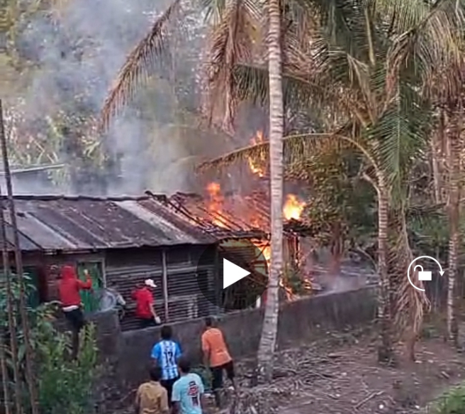 Kebakaran di Sawahan Pracimantoro, Api Sambar Kasur Bekas Saat Merebus Air