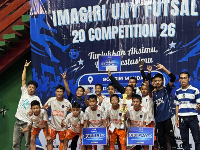 Kalah Tipis di Final, SMPN 1 Wonogiri Pulang Bawa 3 Gelar dari Turnamen Imagiri UNY