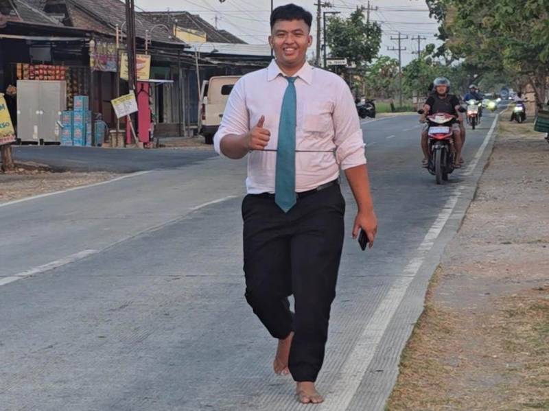 Viral ​Penuhi Nazar Lolos Job Kerja ke Jepang, Ferdika Bagus Pemuda Patihan Sragen Jalan Kaki Dari LPK ke Rumah